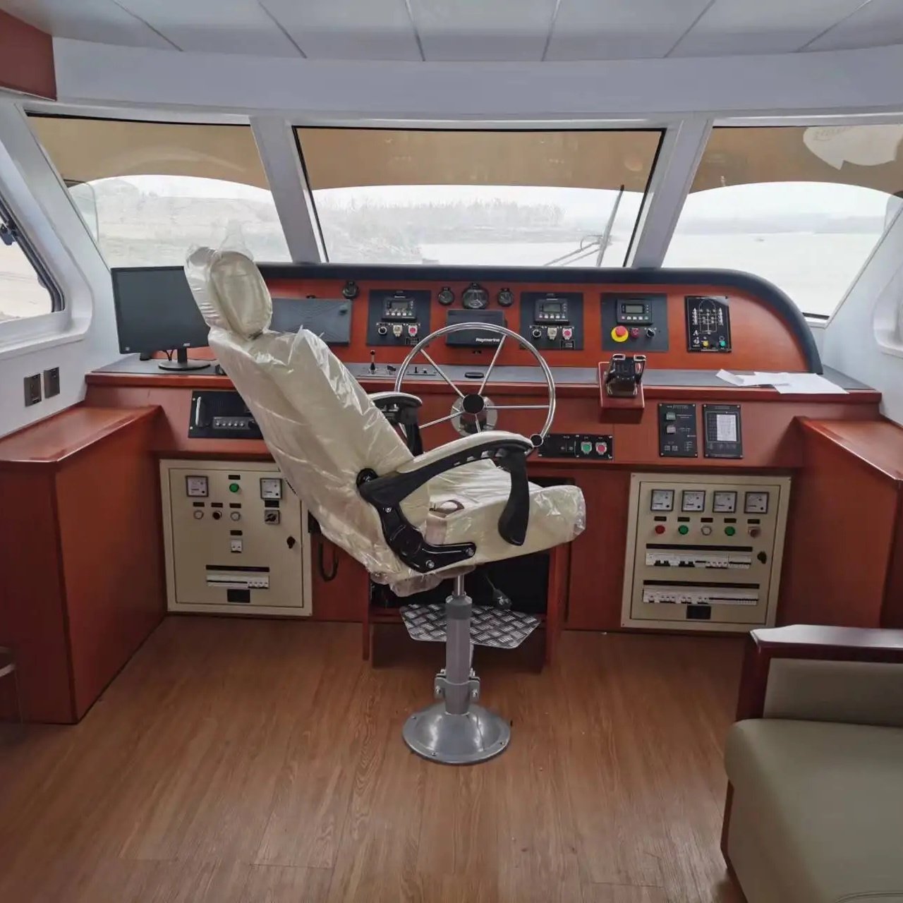 Marine Boat Seats with Armrest Safe Fixed Back Yacht Captain Boat Chair High Quality Ferry Seat