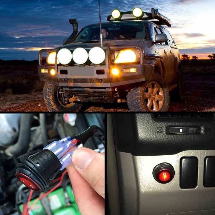Led Light Bar Wiring Harness with 12V 40Amp Fuse Relay ON/Off Switch