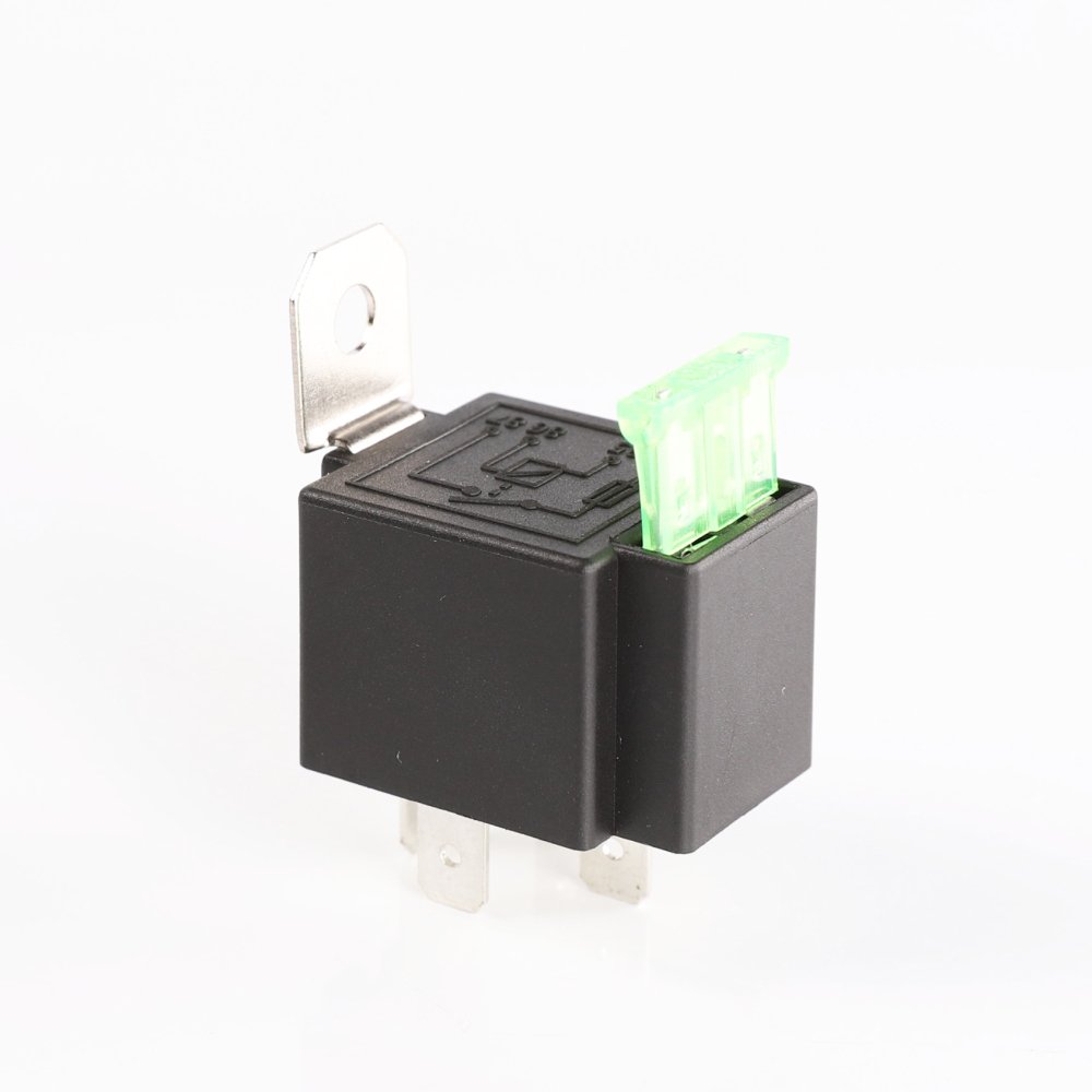 Factory Price 12V SPST 30A Auto Relay with Fuse 4 Pin Metal Bracket for Car Window