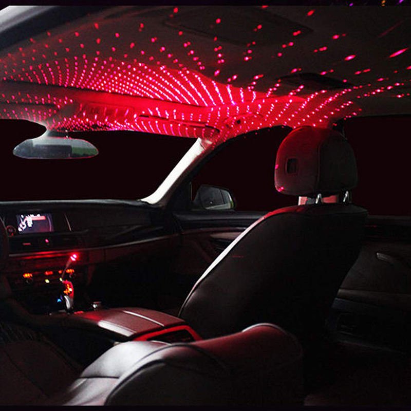 Double Color USB Led Lights Starry Sky Projector Lamp Accessories Interior Decorative Ambient Lighting Star Light for Car