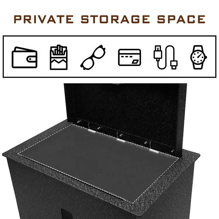 TuoJue Front Console Armrest Storage Box Organizer 2015-2021 CHEVROLET SUBURBAN TAHOE GMC YUKON Car Gun Safe Console Safe