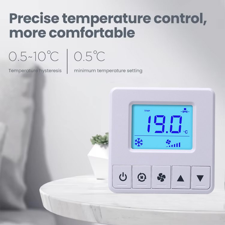 Comfurter Best Home Room Central air Conditioning Programmable Ac Heating Hotel Fcu Digital Hvac Thermostat 220v