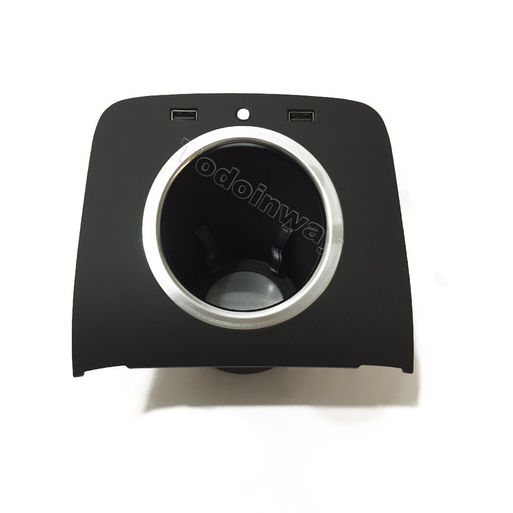 Car Shiny Rear Armrest Cup Holder Storage Box Usb Charging Port for VOLVO Xc60 Xc90 S60 V60 2021-2024 Modify