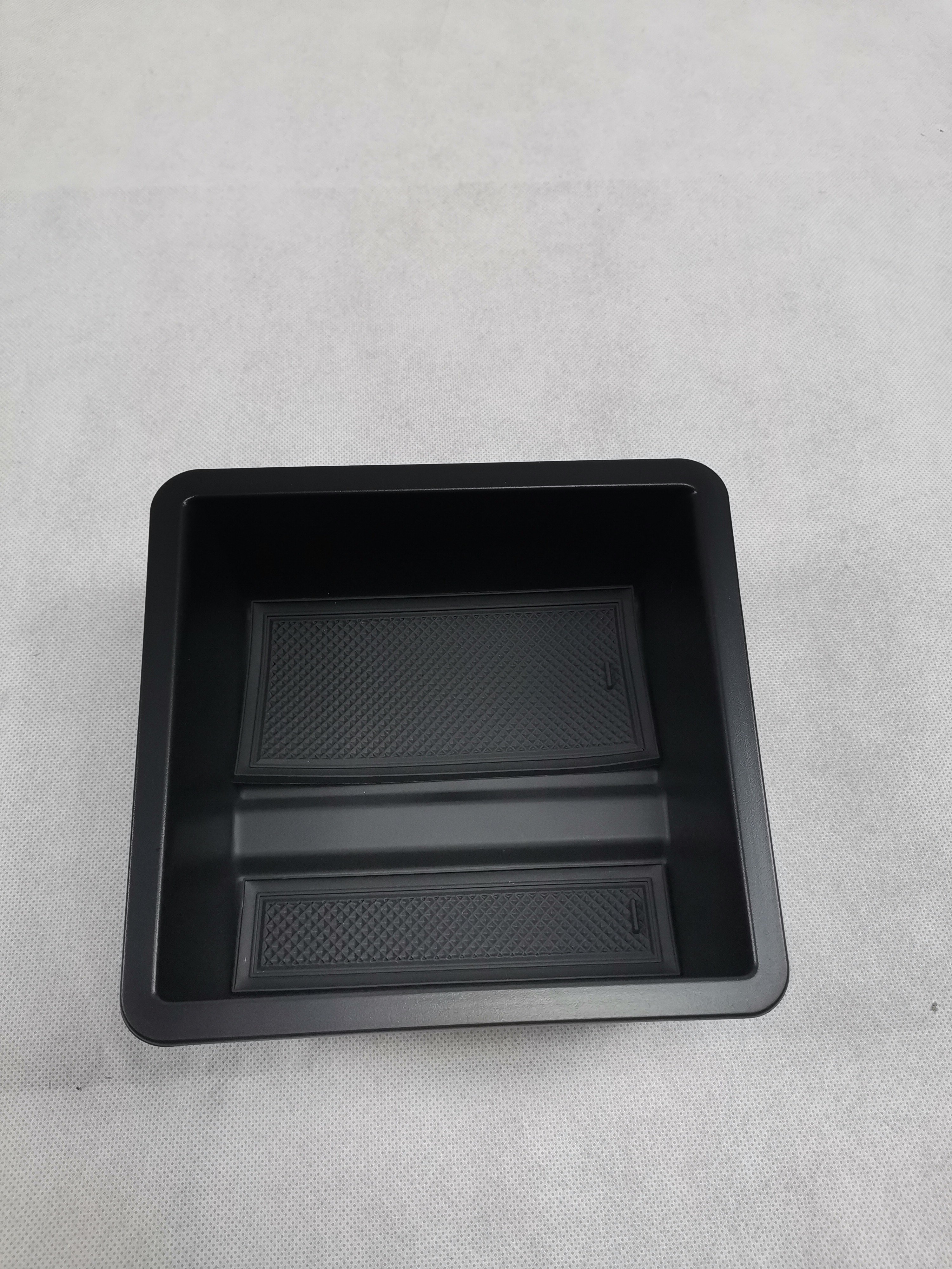 Armrest Box Suitable for Tesla Model Y/3 Central Control Storage Box Flocking ABS Hidden Armrest Drawer