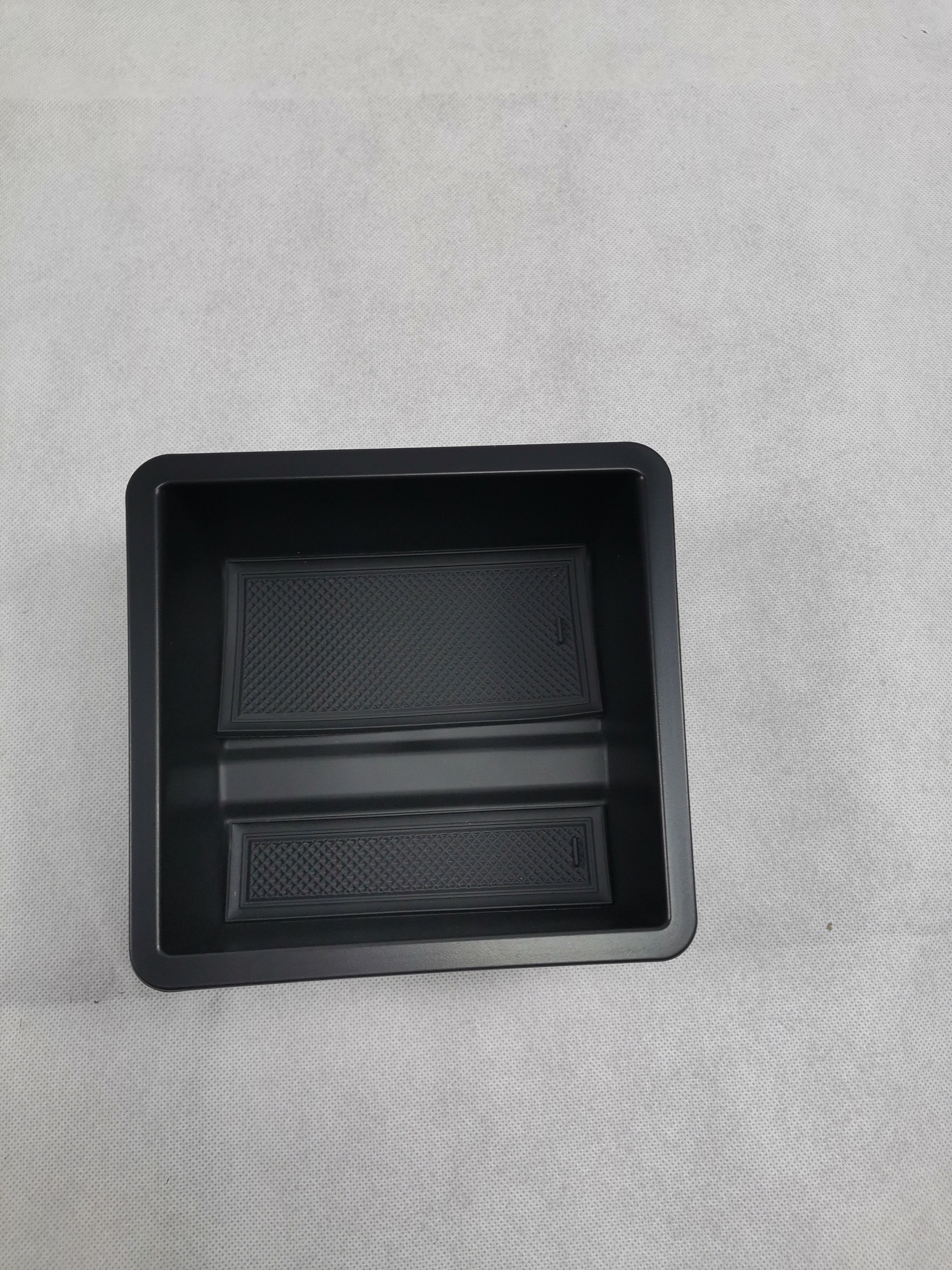 Armrest Box Suitable for Tesla Model Y/3 Central Control Storage Box Flocking ABS Hidden Armrest Drawer