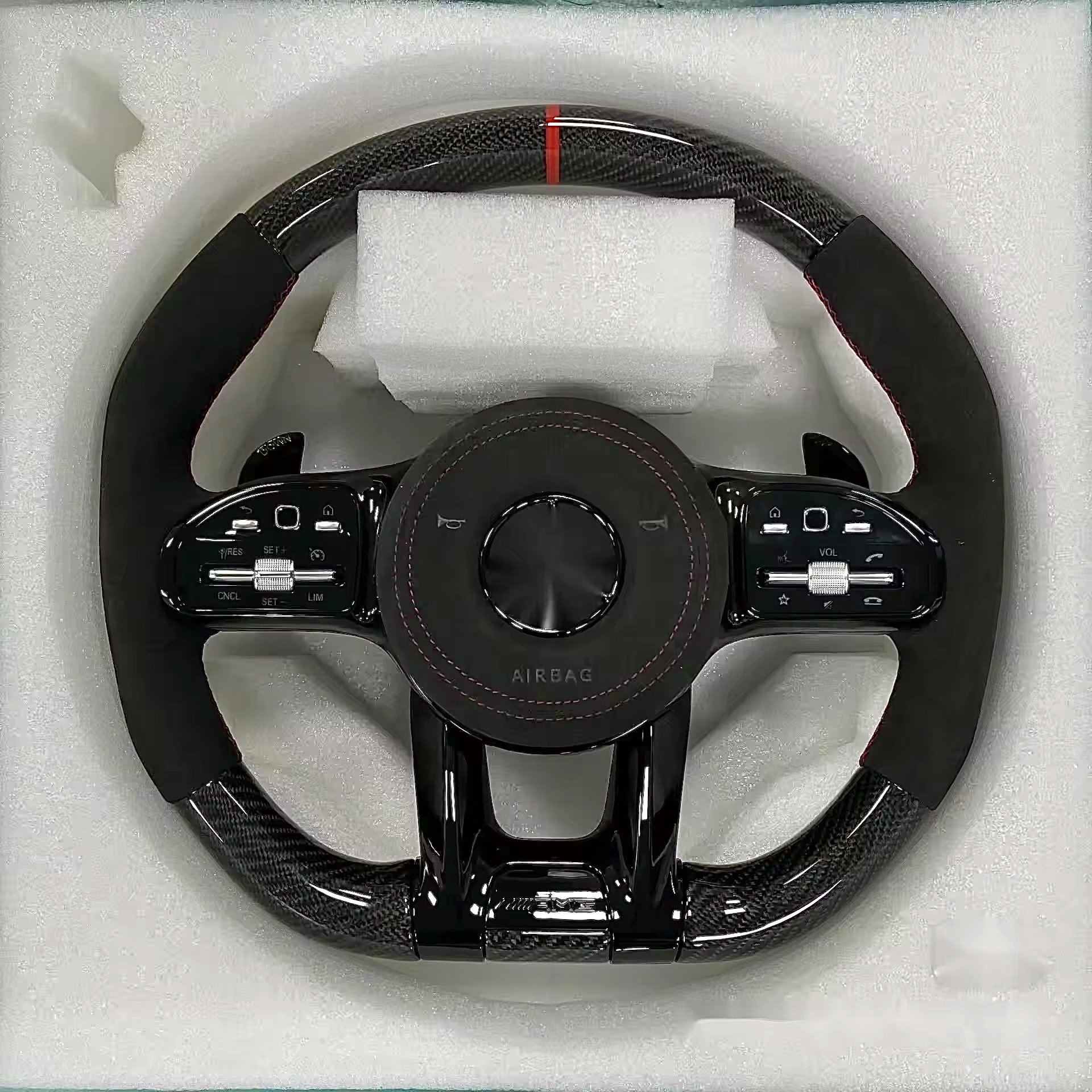 Customized Carbon Fiber Steering Wheel W204 W205 W211 C118 W177 AMG 809 For Mercedes-Benz Steering Wheel