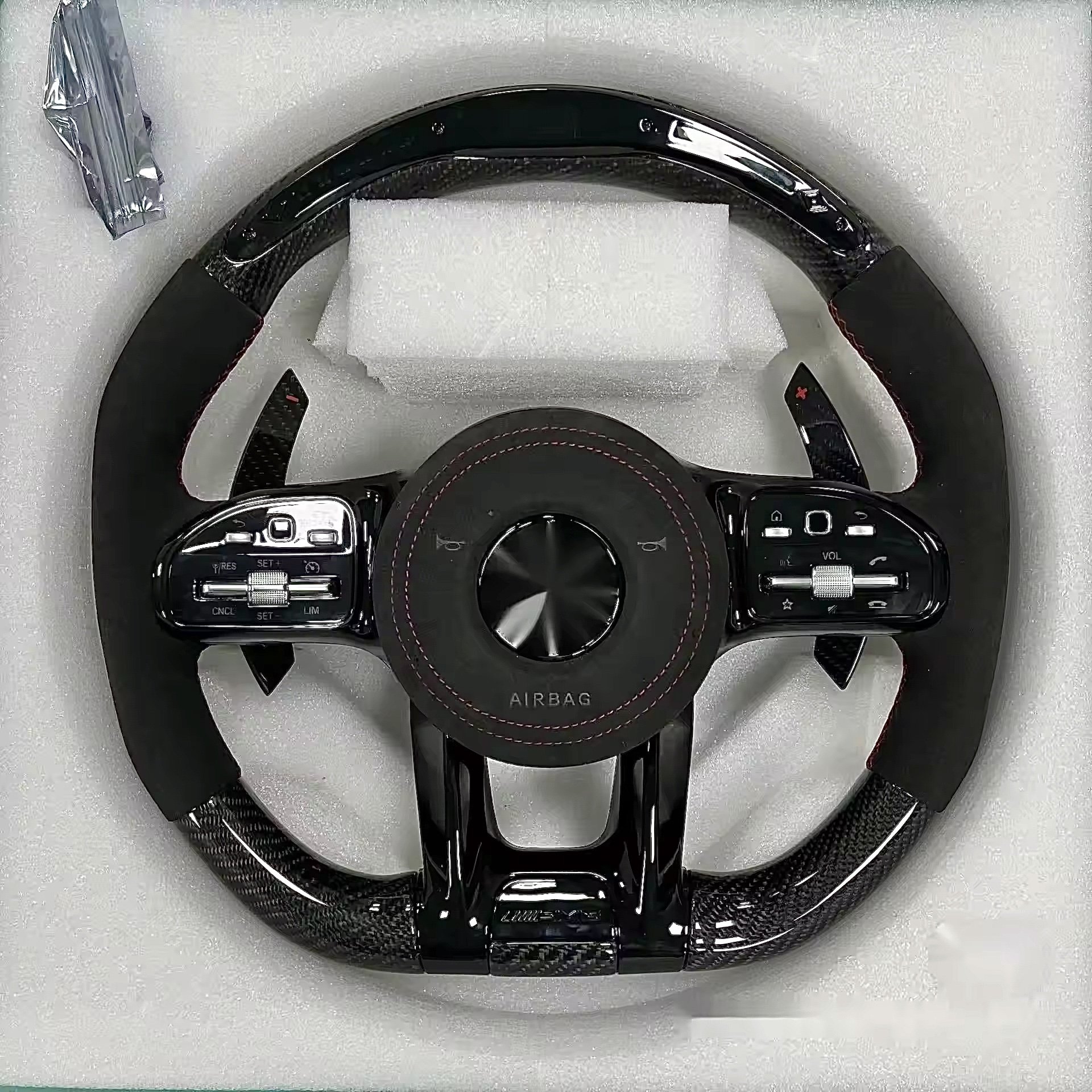 Customized Carbon Fiber Steering Wheel W204 W205 W211 C118 W177 AMG 809 For Mercedes-Benz Steering Wheel