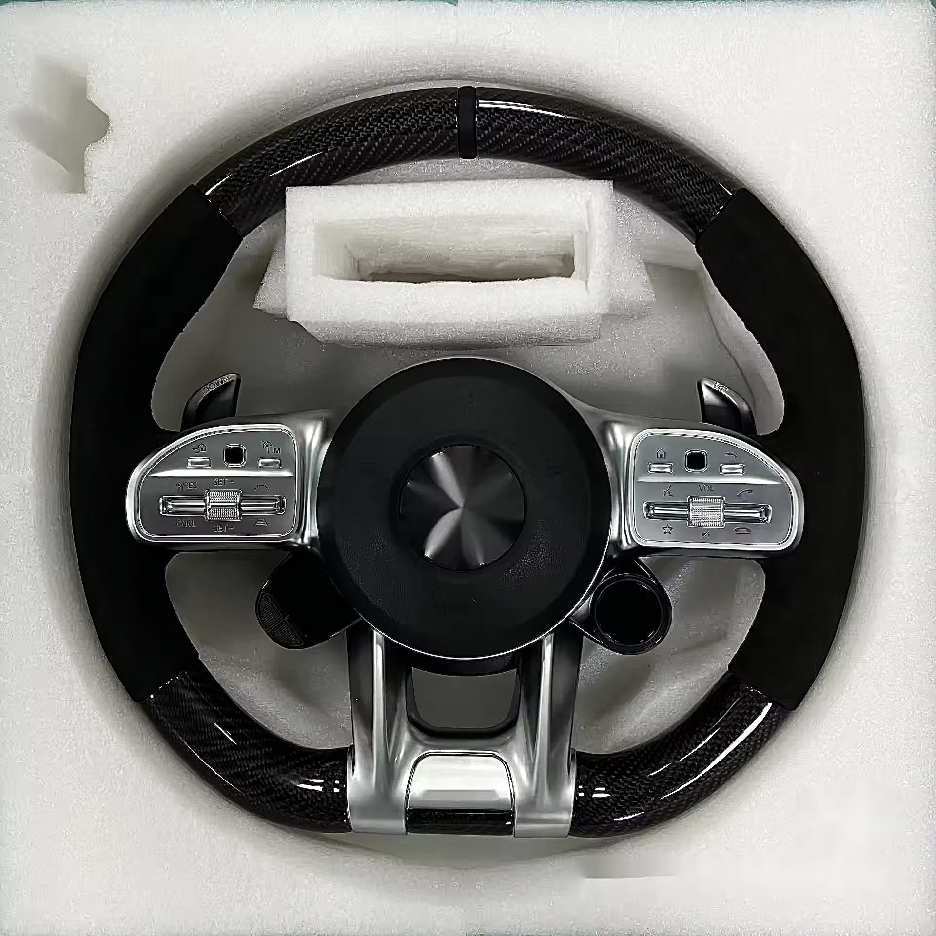 Customized Carbon Fiber Steering Wheel W204 W205 W211 C118 W177 AMG 809 For Mercedes-Benz Steering Wheel