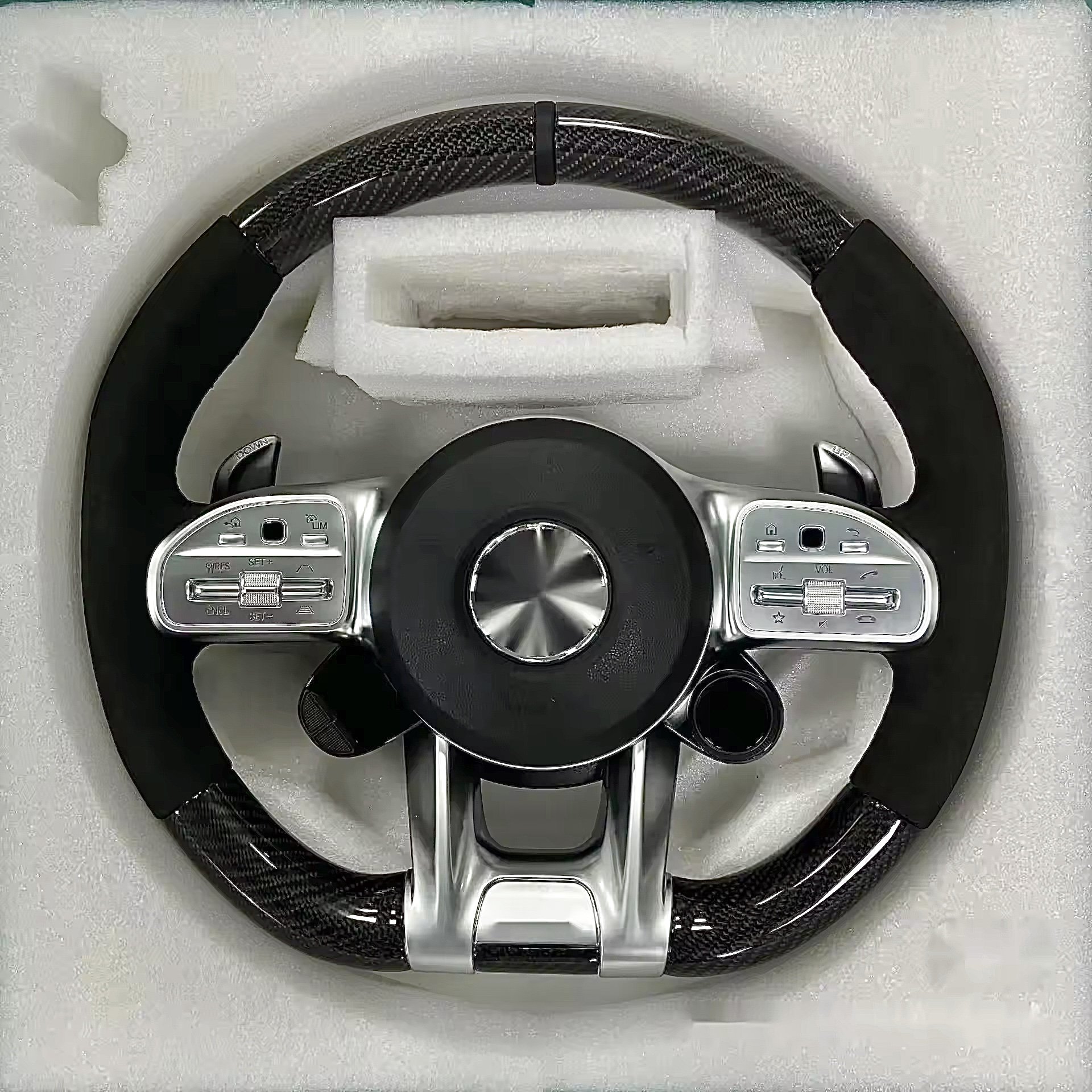 Customized Carbon Fiber Steering Wheel W204 W205 W211 C118 W177 AMG 809 For Mercedes-Benz Steering Wheel