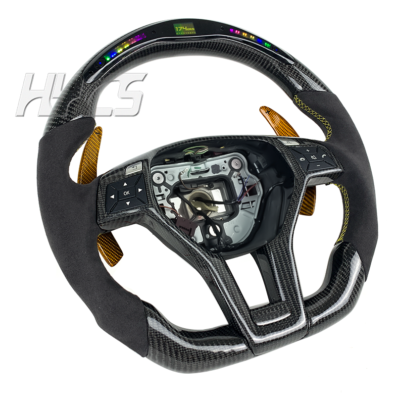 Car interior accessories carbon fiber steering wheel suitable for Mercedes Benz W204 W212 W207 W218 X204 W117