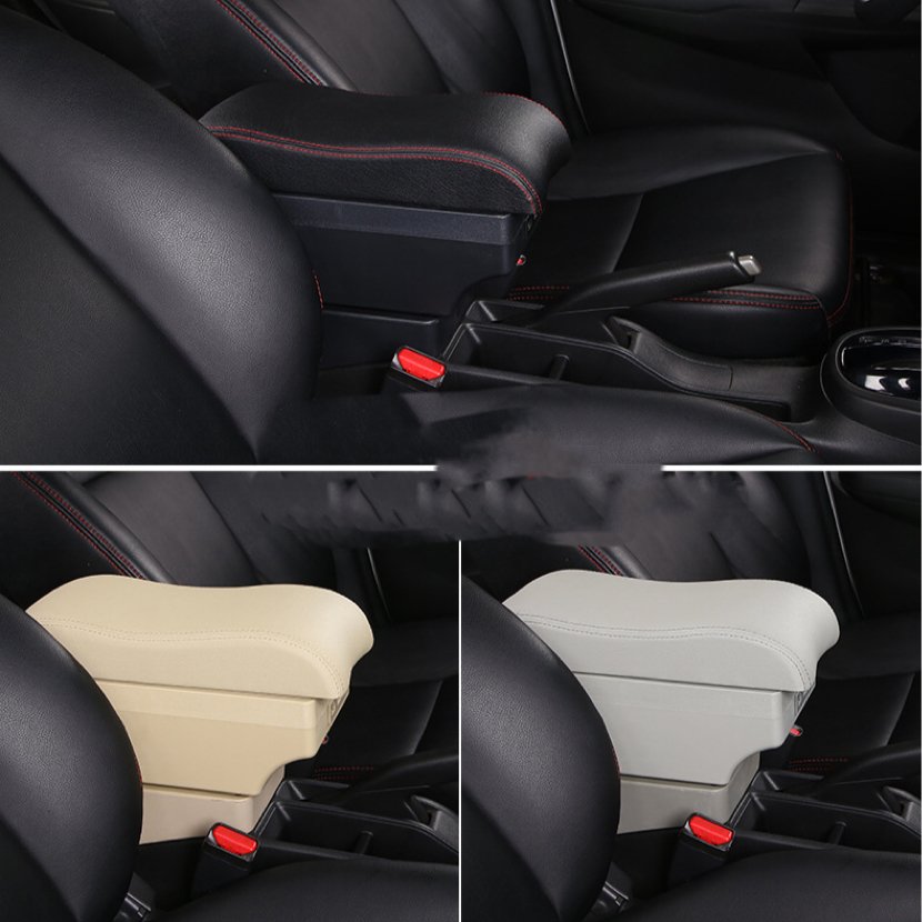 Car Interior Accessories Newest Real Carbon Fiber Armrest Car Storage Box
