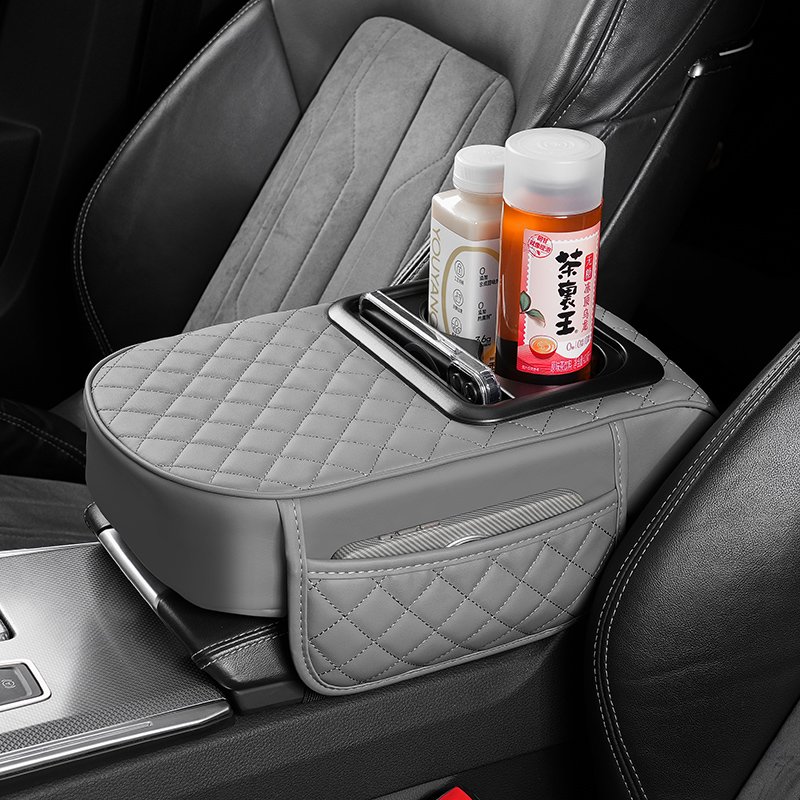 Car Armrest Box with Cup Holder, Car Center Armrest Box, Universal Car Armrest Box Storage