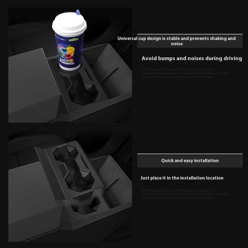 Compatible with Cybertruck 2024 Water Cup Holder Central Control Beverage Holder Automotive Interior Accessories