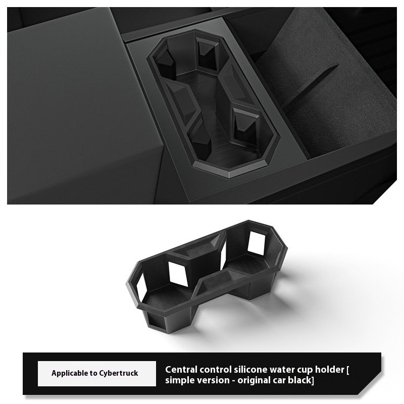 Compatible with Cybertruck 2024 Water Cup Holder Central Control Beverage Holder Automotive Interior Accessories