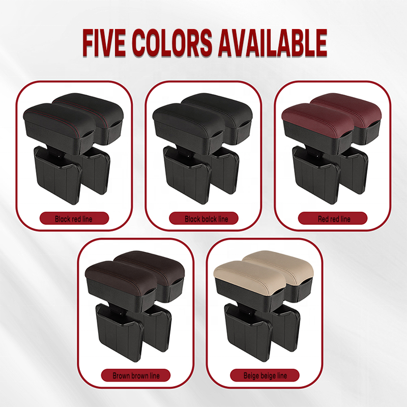 Anjuny Car Interior Accessories Storage Console Box Armrest Universal Auto Arm Rest