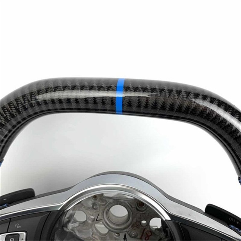 Carbon Fiber Leather Steering Wheel Customization Accessories For Volkswagen VW Passat Golf 7 MK7 Mk7.5 Polo Tiguan Jetta GTI