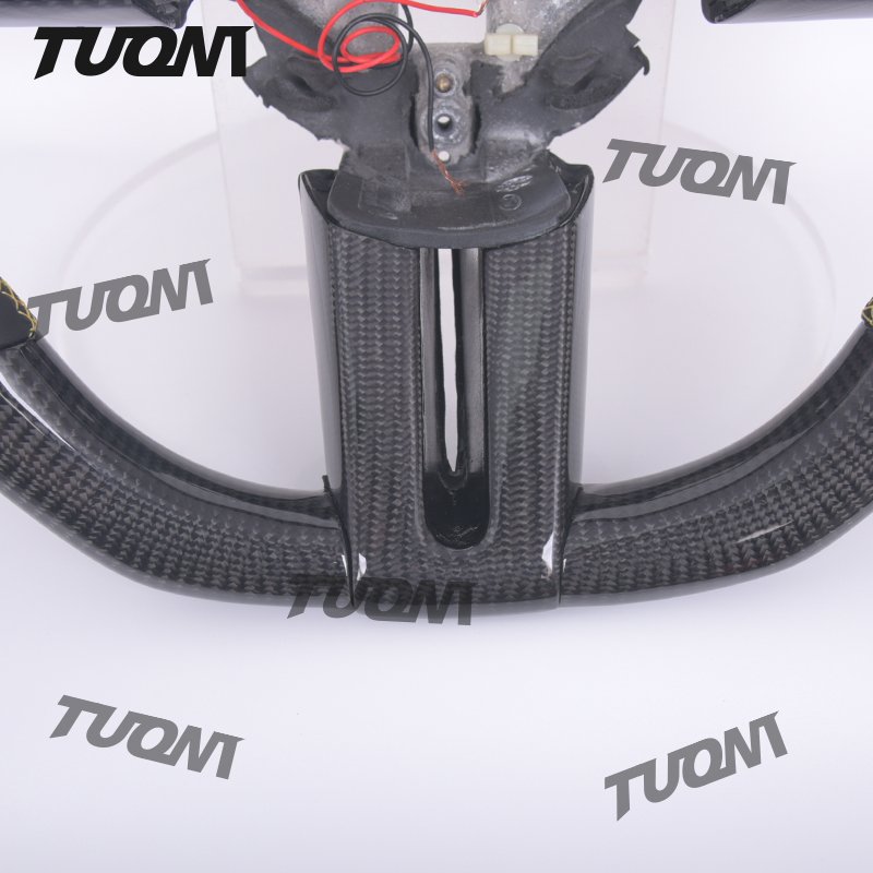 Custom Smart LED Shift Lights Carbon Fiber Steering Wheel For Ford Mustang Shelby GT
