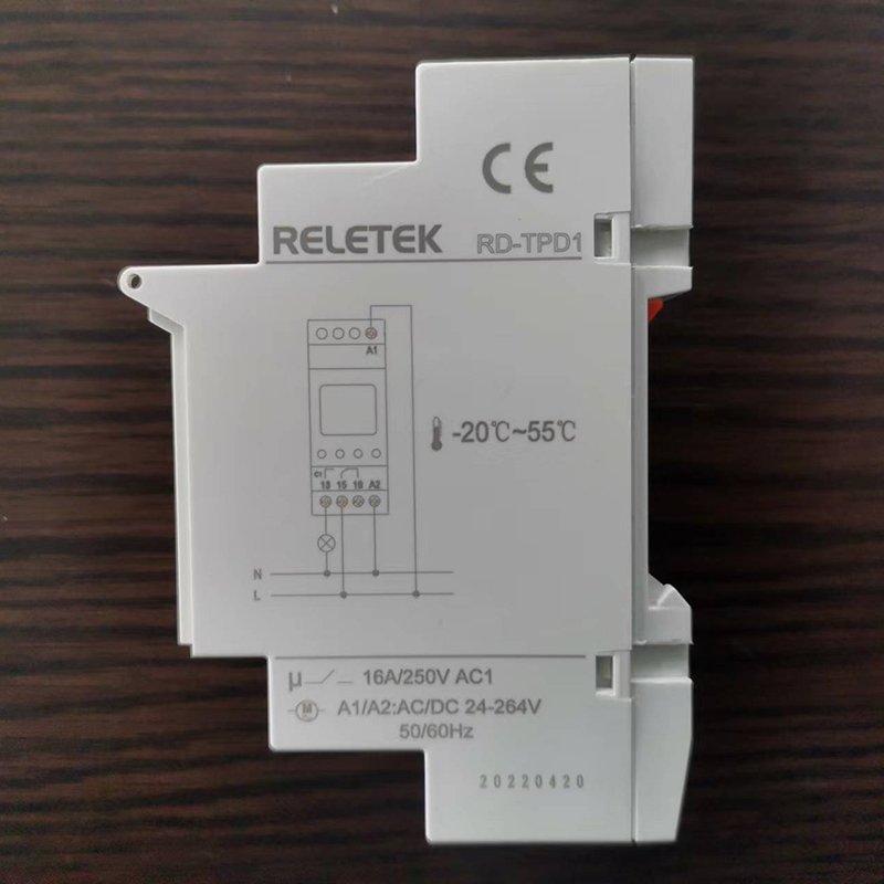 RELETEK Time Relay Suppliers RD-TPD1/RD-TPD1B Timer Digital with LCD Display Single Channel Digital Weekly Time Switch