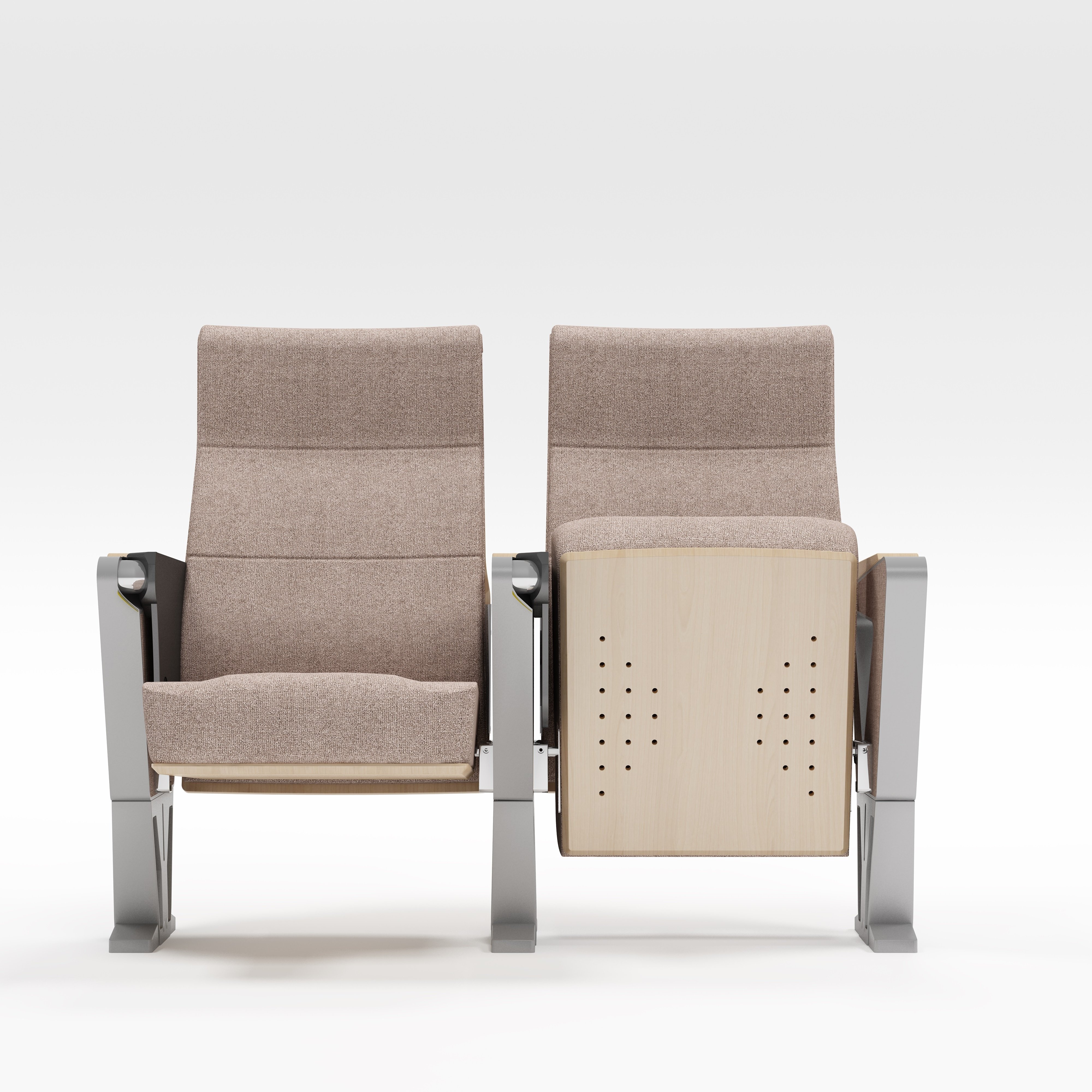 Lecture Meeting Room Conference Armrests Seat Furniture Auditorium Theater Auditorium Hall Fabric Folding Chair for Auditorium