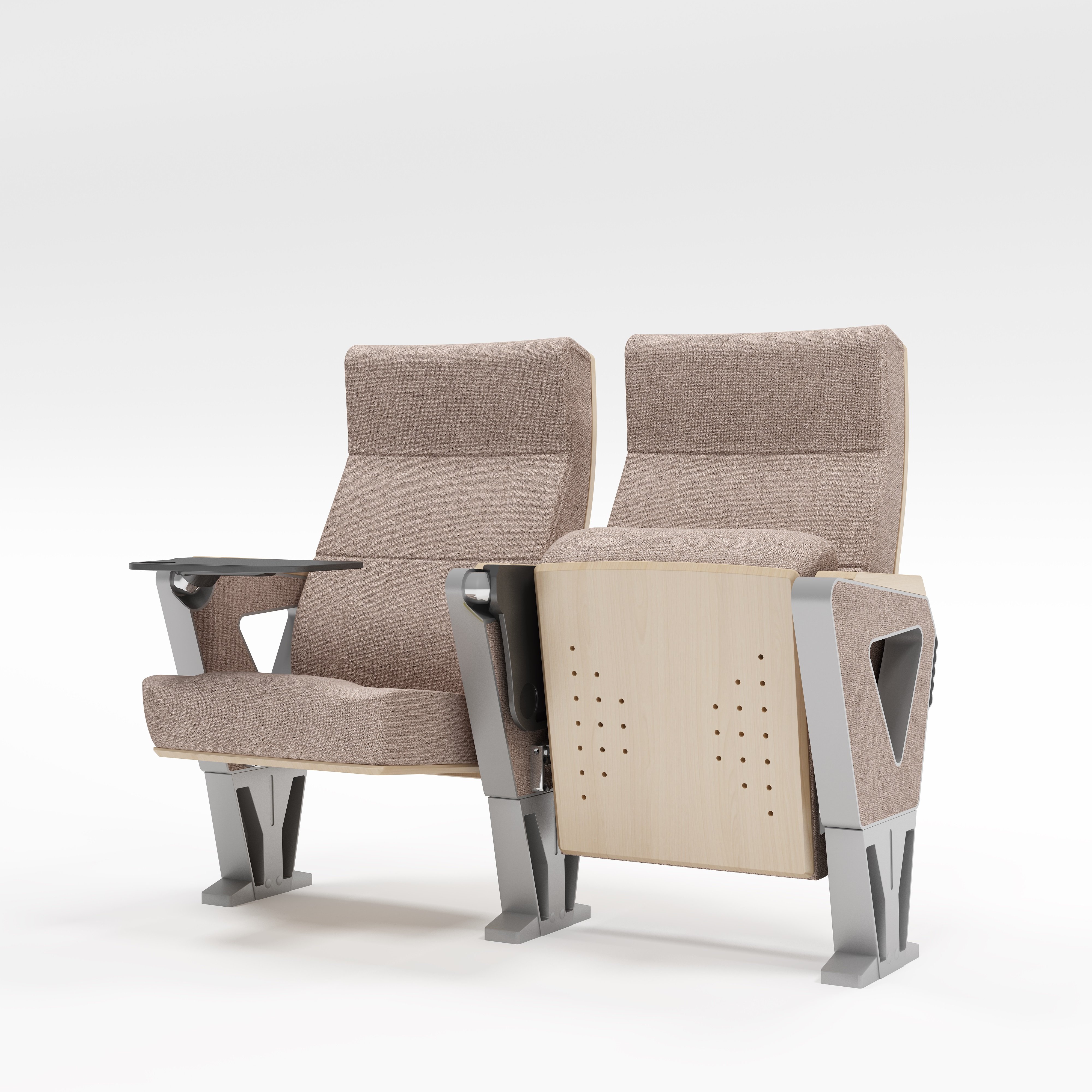 Lecture Meeting Room Conference Armrests Seat Furniture Auditorium Theater Auditorium Hall Fabric Folding Chair for Auditorium