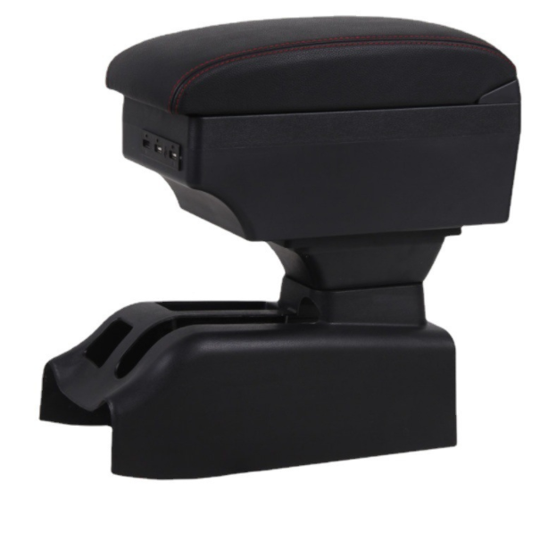 Germany Car Double Layers Slide USB Design Pu Leather Car Armrest Console Box for VW Golf 4