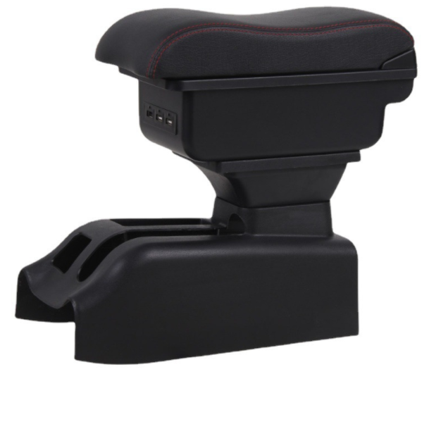 Germany Car Double Layers Slide USB Design Pu Leather Car Armrest Console Box for VW Golf 4