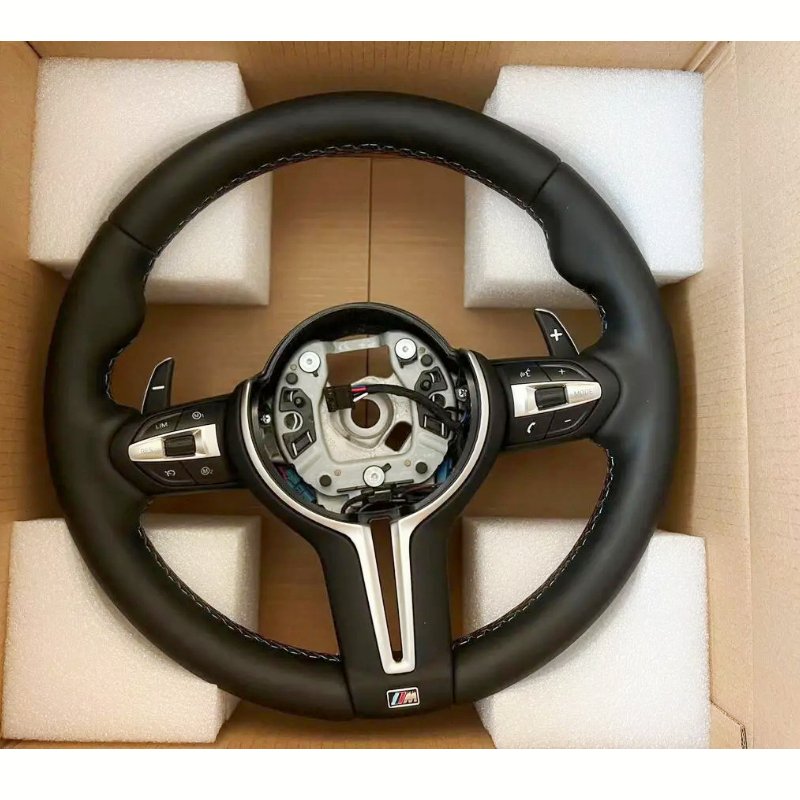 Without Shift Paddle M Sport Leather Steering Wheel for BMW F01 F10 F11 F18 F20 F21 F30 F31 F33 F34 F36 X5 E70 X5 E71