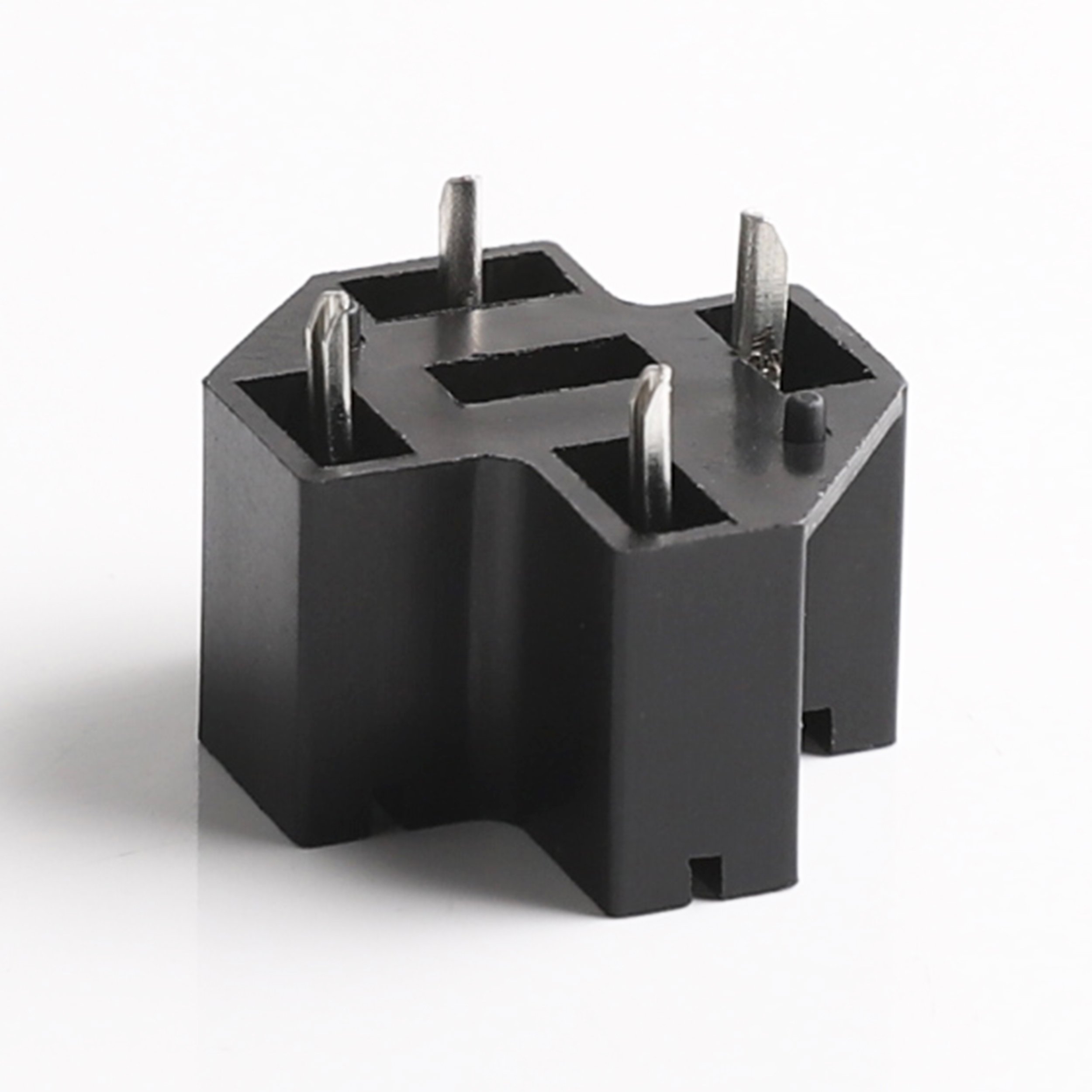 Automotive Relay Sockets 5 Pins with 5 Holes 6.3mm PCB Type Base for Relay Connecter