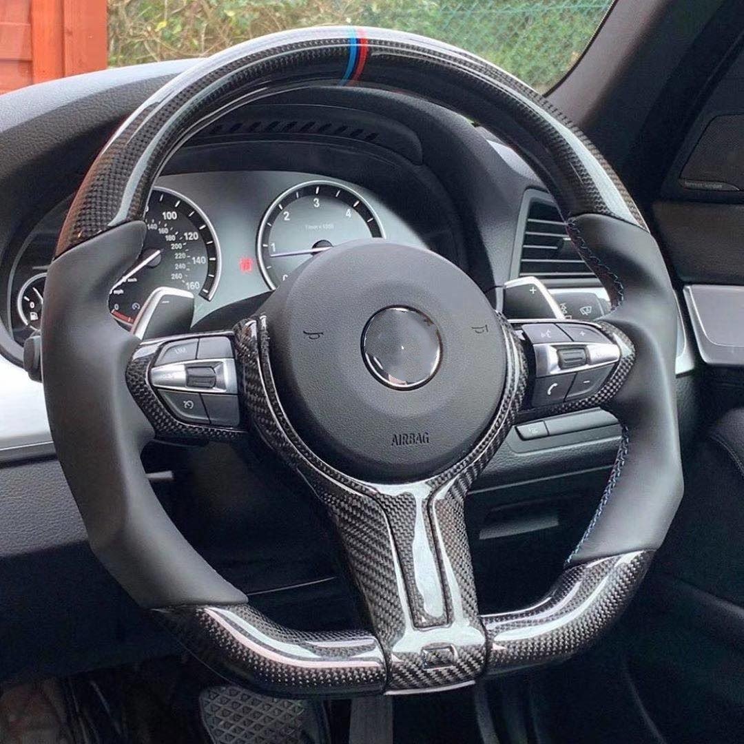 Carbon fiber Modified car accessories for BMW M3 M4 M5 Modified Car Steering Wheel