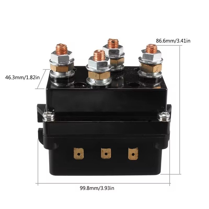 12V 24V Winch Solenoid Relay Controller 500A DC Switch 4WD 4x4 Boat ATV Control