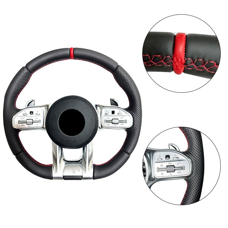 Car Leather Steering Wheel For Mercedes Benz AMG G63 W212 W222 W213 W205 W211 carbon fiber Steering Wheel