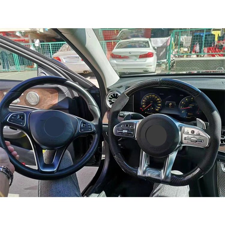 Car Leather Steering Wheel For Mercedes Benz AMG G63 W212 W222 W213 W205 W211 carbon fiber Steering Wheel