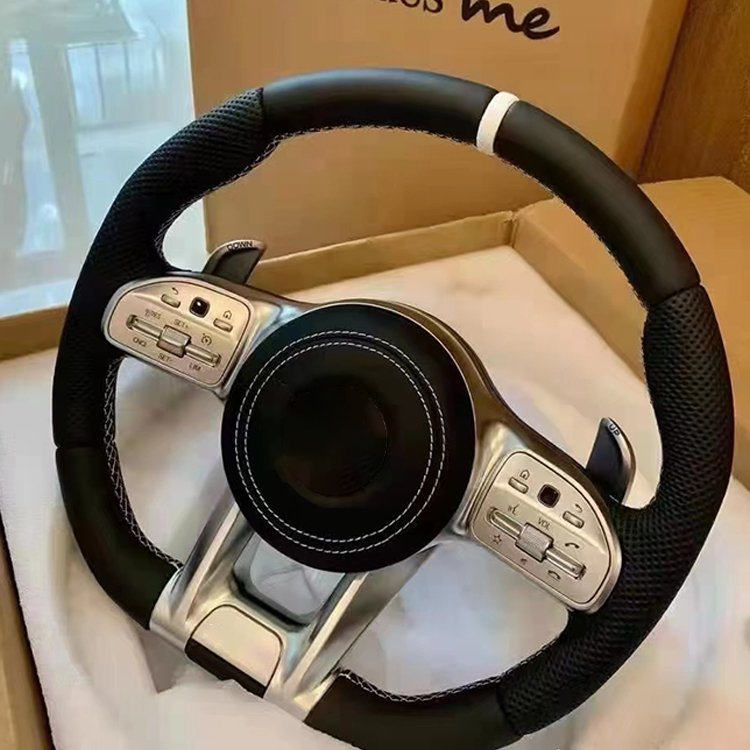 Car Leather Steering Wheel For Mercedes Benz AMG G63 W212 W222 W213 W205 W211 carbon fiber Steering Wheel