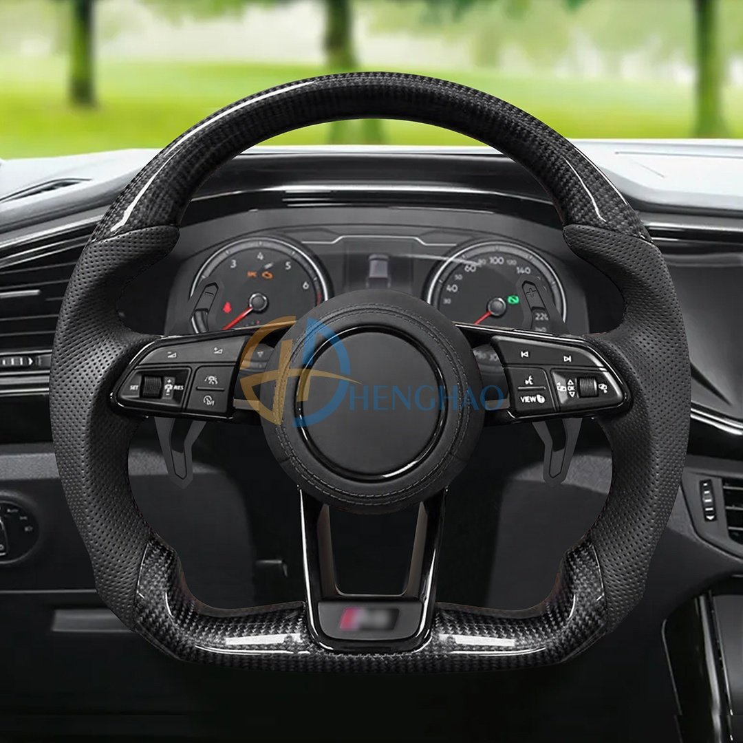 Custom Car Steering Wheel For Volkswagen Golf Passat Jetta Polo MK6 MK7 MK8 Carbon Fibre Steering Wheel