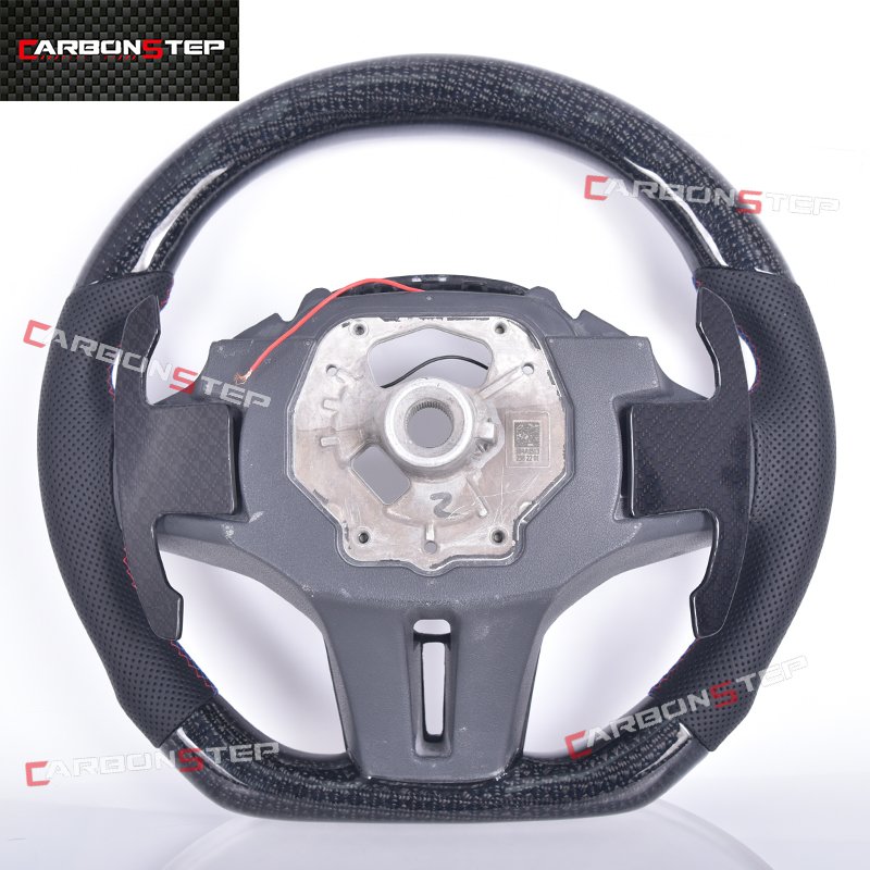 Customization Leather LED Car Steering Wheel For BMW G20 G28 G30 G80 G11 G12 G31 G21 M3 M5 Carbon Fiber Steering Wheel Genuine