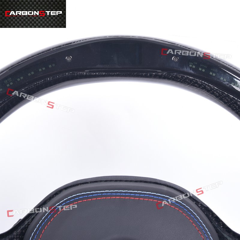 Customization Leather LED Car Steering Wheel For BMW G20 G28 G30 G80 G11 G12 G31 G21 M3 M5 Carbon Fiber Steering Wheel Genuine