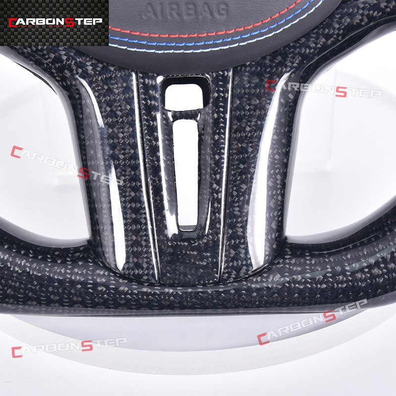 Customization Leather LED Car Steering Wheel For BMW G20 G28 G30 G80 G11 G12 G31 G21 M3 M5 Carbon Fiber Steering Wheel Genuine