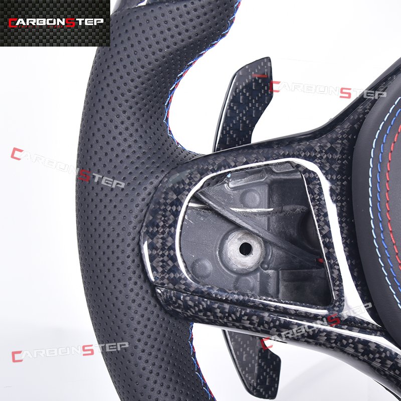Customization Leather LED Car Steering Wheel For BMW G20 G28 G30 G80 G11 G12 G31 G21 M3 M5 Carbon Fiber Steering Wheel Genuine