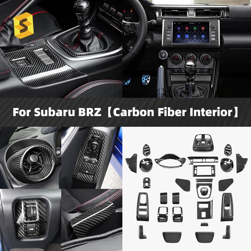 ShaSha Car Exterior Accessories Carbon Fiber Kit All Car Interior Parts for Subaru BRZ Toyota 86 Car Accessories 2022-2024