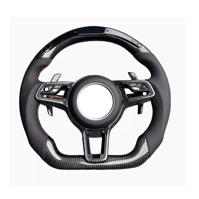 Custom Upgrade Carbon Leather Steering Wheel for Porsche 911 996 Cayenne 958 718 Boxster 918 Cayman Macan Panamera Taycan GT3 RS