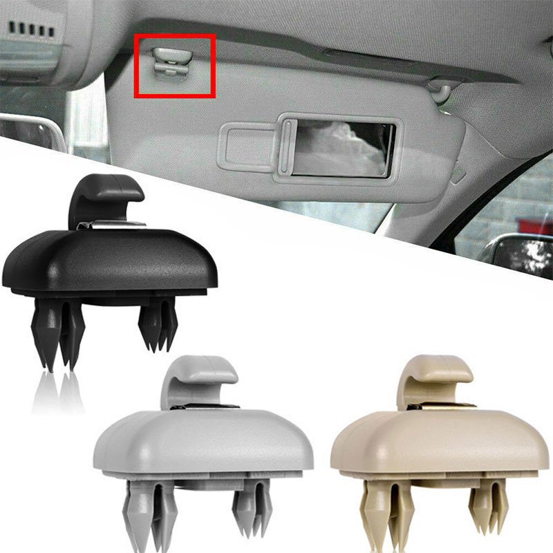 For Audi A1 A3 A4 A5 Q3 Q5 S3 S4 S5 TT All Road 8U0857562A Grey Interior Gray Sun Visor Clip Holder Hook Bracket Hanger