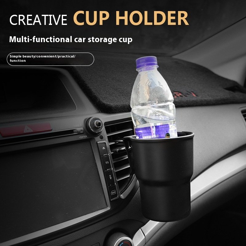 Multifunctional Car Storage Cup Holder Mobile Phone Drink Trash Can Storage Air Outlet Armrest Box Door Side Chair Interior Kits
