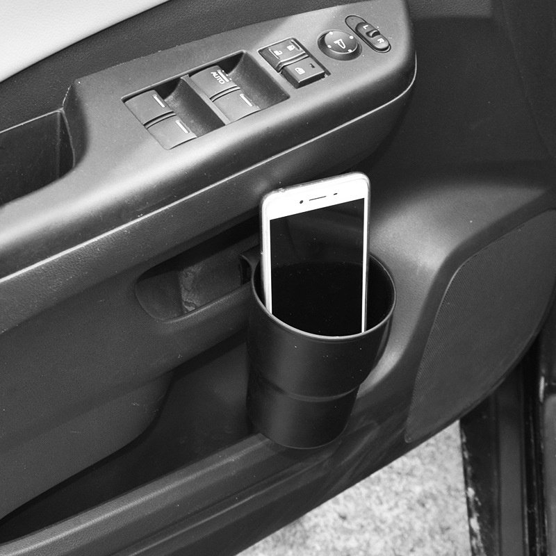 Multifunctional Car Storage Cup Holder Mobile Phone Drink Trash Can Storage Air Outlet Armrest Box Door Side Chair Interior Kits