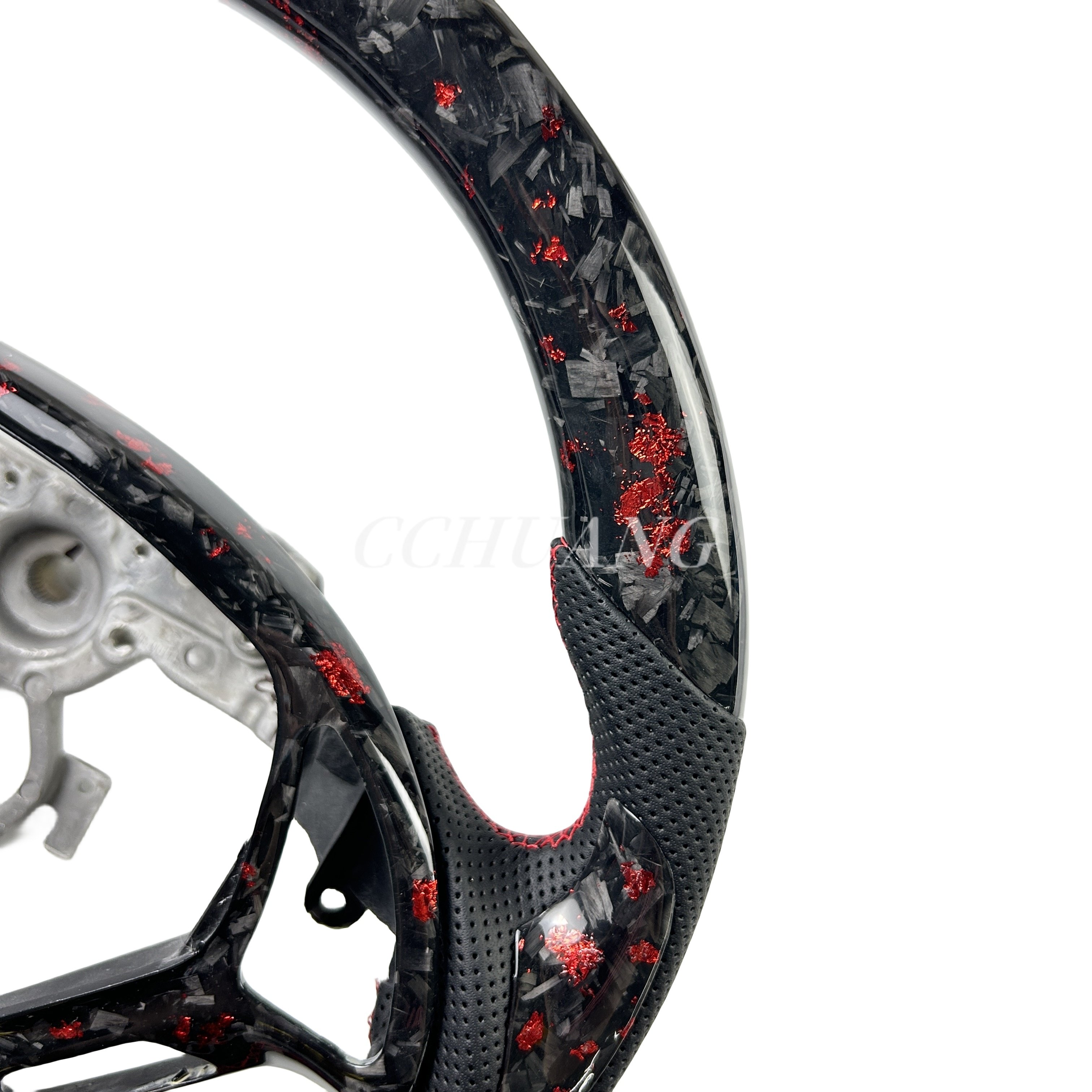 Custom led forged carbon fiber steering wheel FIT for Infiniti EX25 EX30 EX35 G25 G37 G35 Racing car