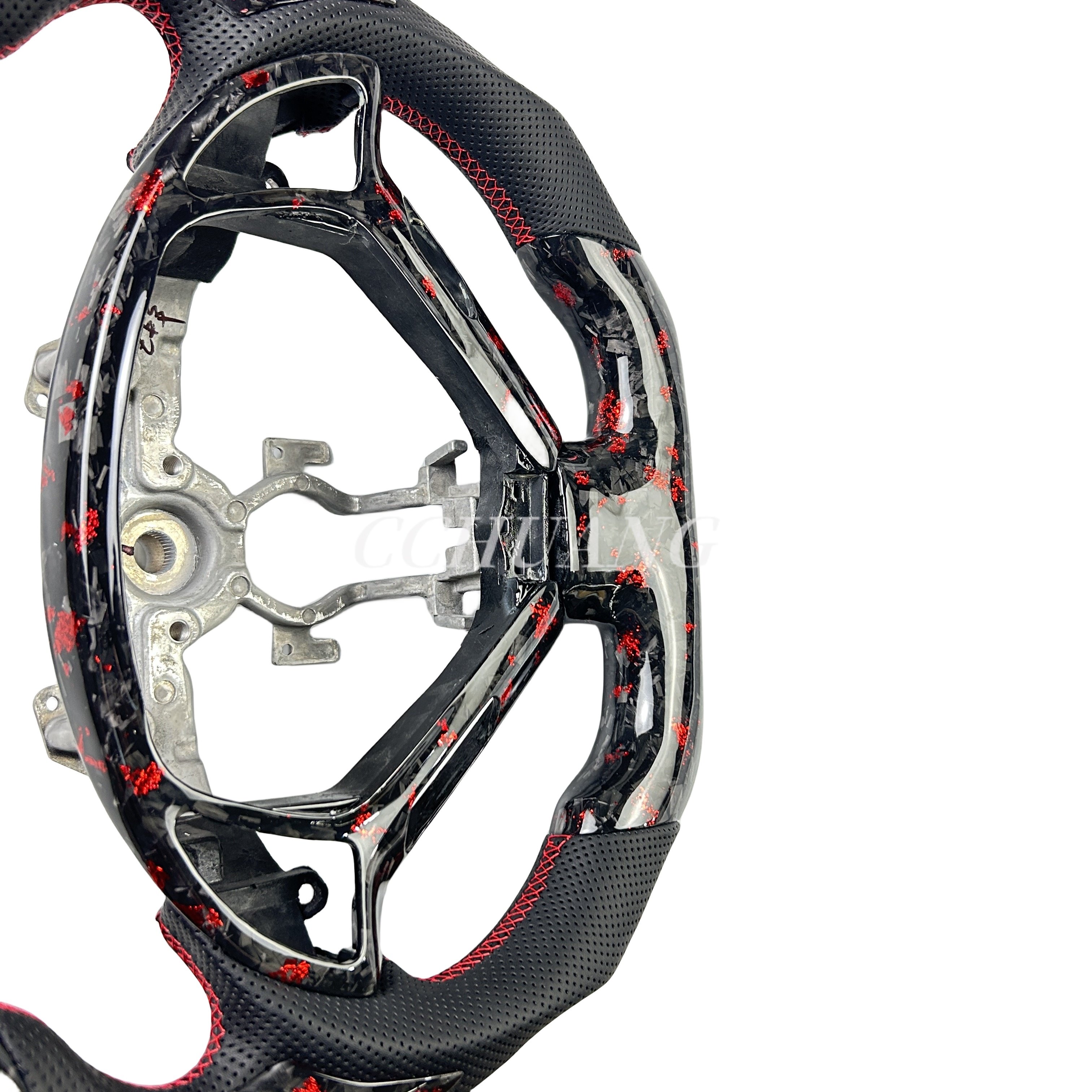 Custom led forged carbon fiber steering wheel FIT for Infiniti EX25 EX30 EX35 G25 G37 G35 Racing car