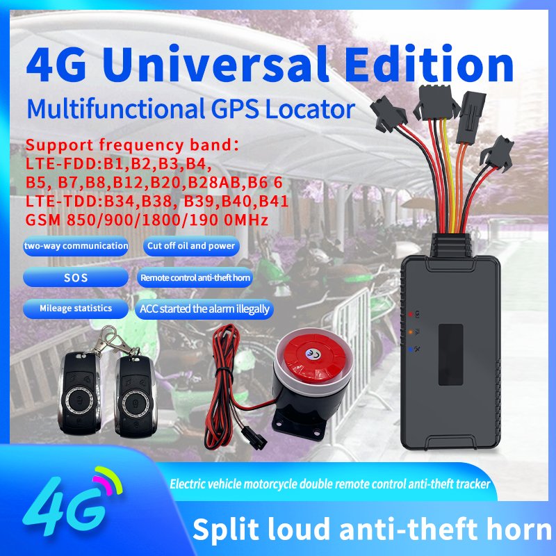 2023 Brand New Programmable GPS Locator IoT GPS Motorcycle Tracker with SDK and API