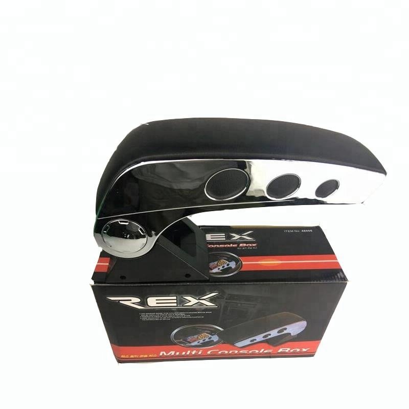 High Quality Universal Car Armrest Use As Storage Box with Open Front in Chrome Color