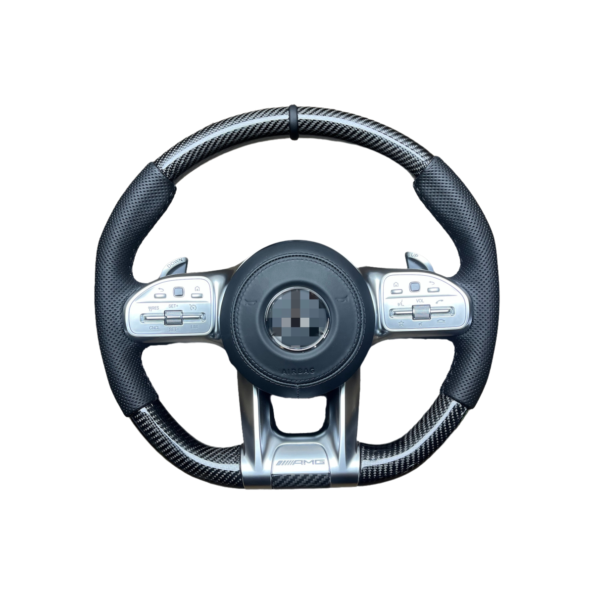 Car Steering Wheel For Mercedes Benz AMG G63 W212 W222 W213 W205 W211 W204 CLA CLS SL500 Leather Steering Wheel