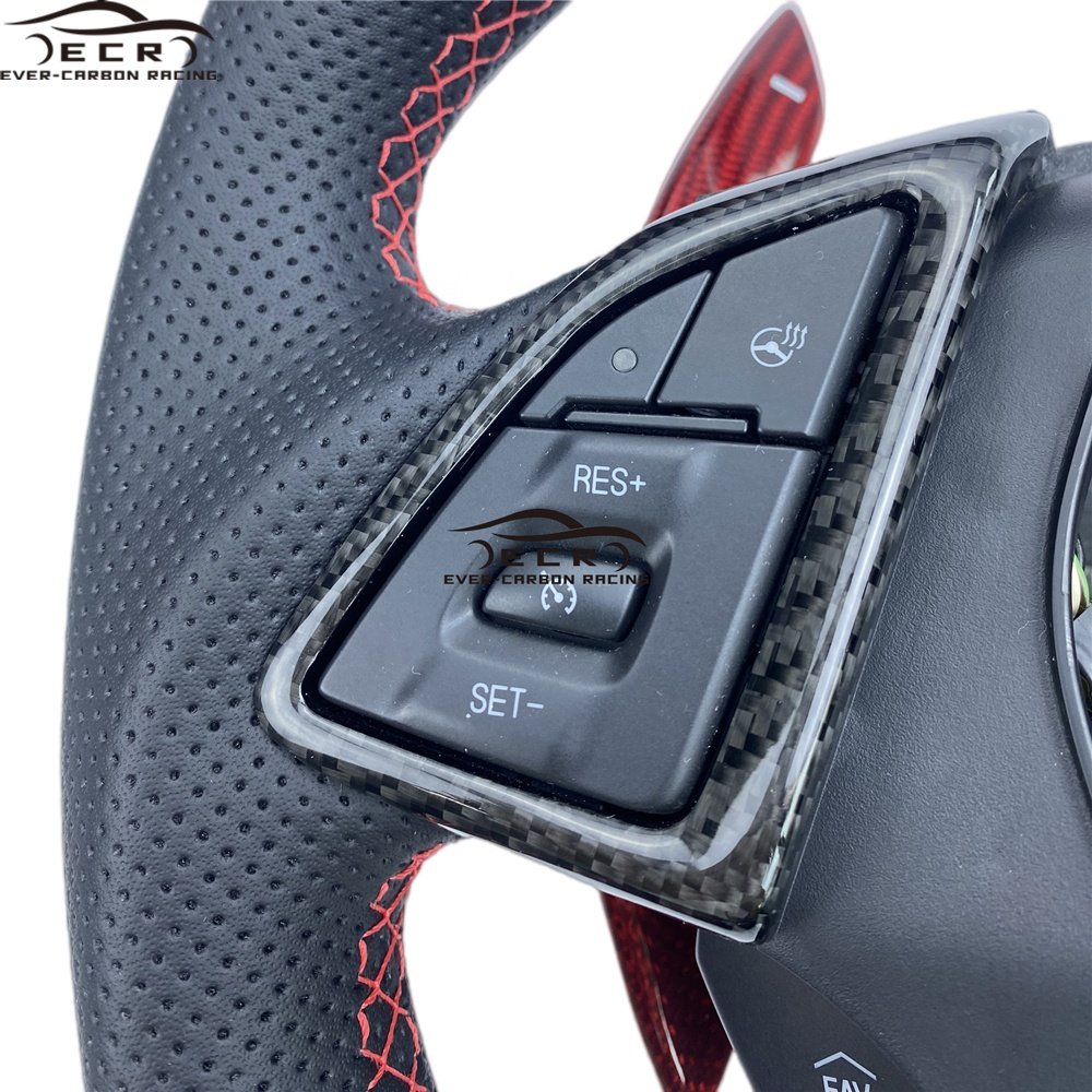 Ever-Carbon Racing ECR Hotsell Carbon Fiber Steering Wheel For Chevrolet Camaro 2016-2020 Steering Wheel