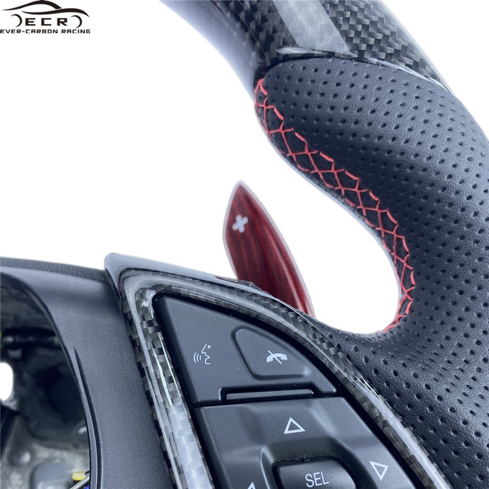 Ever-Carbon Racing ECR Hotsell Carbon Fiber Steering Wheel For Chevrolet Camaro 2016-2020 Steering Wheel